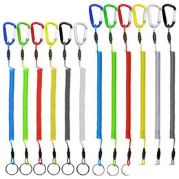 Visaccessoires 12 stks 2.M Lanyards Boating Mticolor Touwen Kayak Cam Secure Pliers Lip Grips Tackle Fish Tools Accessoire Drop del Dhcju