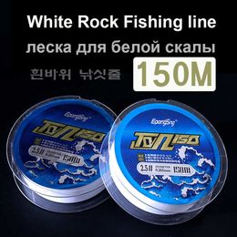Accessoires de pêche 150m White Rock Fishing-Line Semi-Flottant Water Sea Pole Fishing Special Line High Quality Nylon Lure Fly Fishing Line P230325