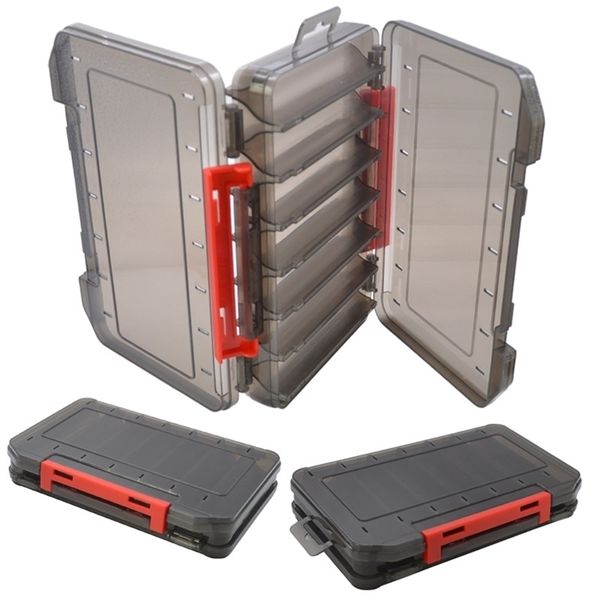 Accesorios de pesca 1 Uds cajas de aparejos caja de almacenamiento multifuncional de plástico de doble cara caja de anzuelos para señuelos carpa 221108