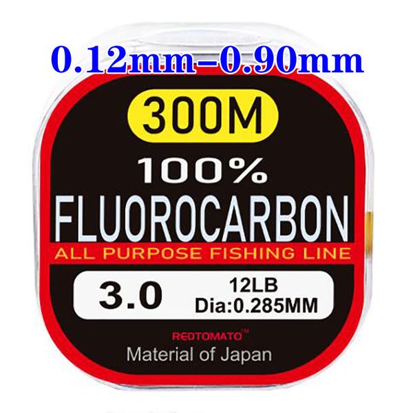 Accesorios de pesca 300M100M 100 línea de fluorocarbono fibra de carbono transparente líder Material de gran tamaño de Japón para carpa 230726