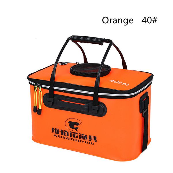 Accessoires de pêche 30 cm 55 cm Portable Pliant Poisson Porter Seau En Plein Air EVA Tackle Box avec Poignée Sacs Réservoir D'eau 230512