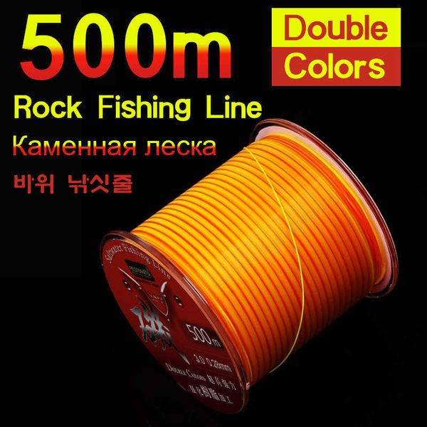 Accessoires de pêche 500m Ligne de pêche semi-flottante Monofilament Doubor Rock Fishing-Line Resistance Jack Sea Pole Accessoires de pêche Outils P230325