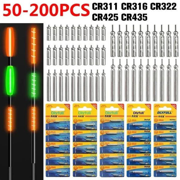 Accesorios de pesca 50200PCS Flotadores Batería eléctrica luminosa CR311 CR316 CR322 CR425 CR435 Pin de litio 231128