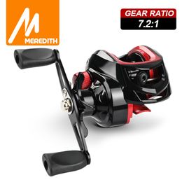 Accessoires de pêche 8kg Max Drag Fishing Reel Professional Ultra Light 7.2 1 Gear Ratio Carp Baitcasting Wheel moulinet de pêche à la carpe 230718