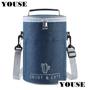 Vissen Accessoires Accessoires IJsbox Koelkast Thermische Lunch Voedsel Deur Tas Man Rugzak Picknick Koeler Verpakt Draagbare Handtassen T Dhath