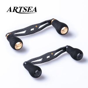 Visaccessoires Artsea Carbon Fiber Reel Handle Eva Knob voor Baitcasting Diy Fish Lure Tool 23082222