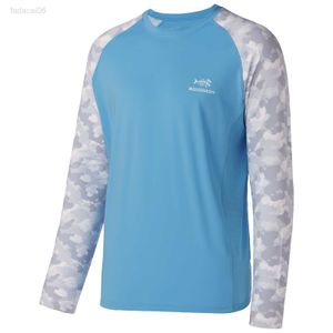 Accesorios de pesca Bassdash UPF 50 Camiseta de pesca para hombres Camo Camisa de manga larga Sudaderas de secado rápido Transpirable Mantenerse fresco Senderismo Ciclismo Trekking HKD230706