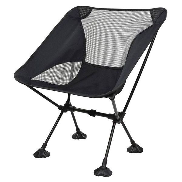 Accessoires de pêche - Chaises de camping Chaise en maille respirante avec pieds larges anti-affaissement Sac à dos pliable compact pour camping en plein air PicnicFis
