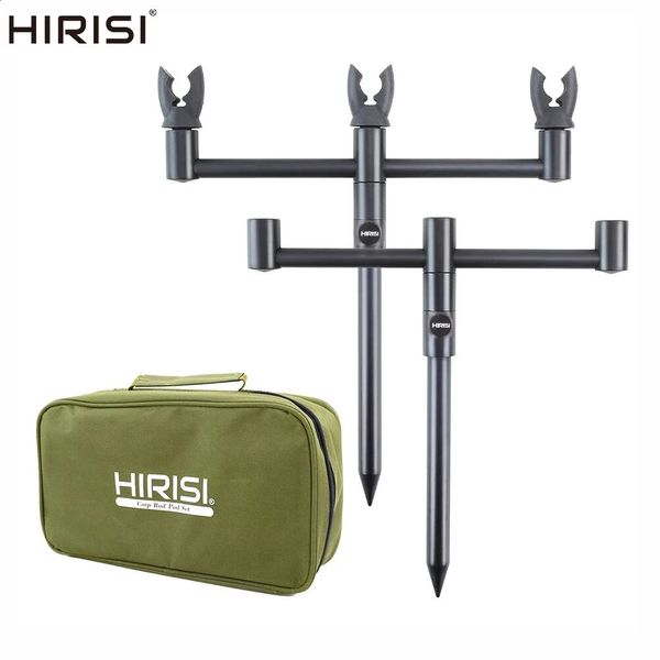 Accesorios de pesca Carp Rod Pod Set Buzz Bar y Bank Sticks con 3 cabezales de descanso en bolsa de aparejos portátil 231030