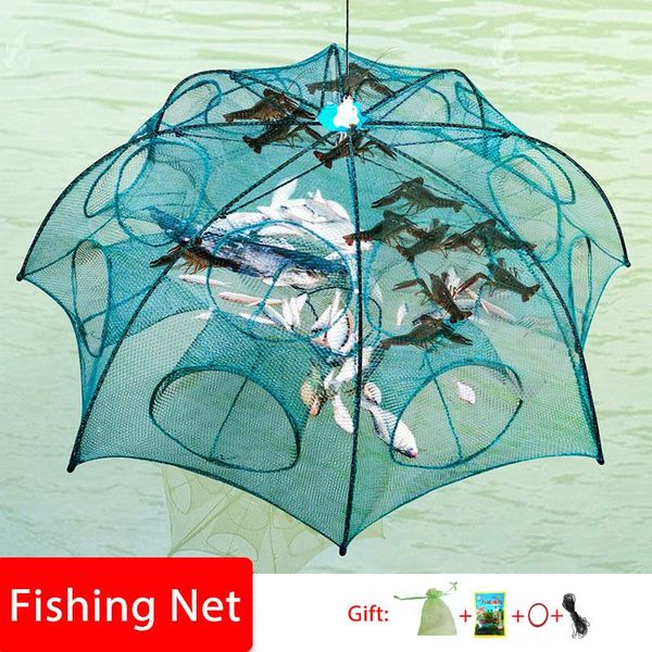 Accessoires de pêche des tentes d'échelle d'écêque escaliers escaliers pliant parapluie de pliablenet renforcé pour le piège du réseau de pesca Automaticfi