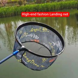 Accesorios de pesca Dipnet Brail Net Landing For Fishing 25 45cm Scoop Copy Hand China Carp Round Pesca Carbon Ultralight Portable Fly Head Diddle 230725