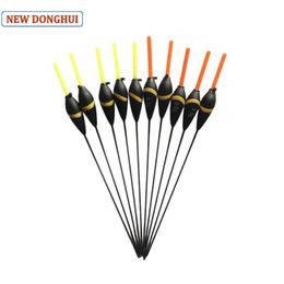 Visaccessoires Donghui 10 -stcs/lot visserij Float Fishing Bobber Fluctuator 0,5 g/1,0 g/2.0 GBuoyancy Balsa Wood Material OEM Factory Store 201137 230516