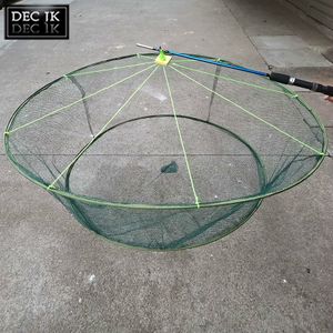 Accessoires de pêche Drop Fishing/Landing Net Écrevisses/Crevettes Catcher Tank Casting Network Mesh For Fish Anguilles Piège/Cage Crevettes Appât Crabe Filet Petit 230725