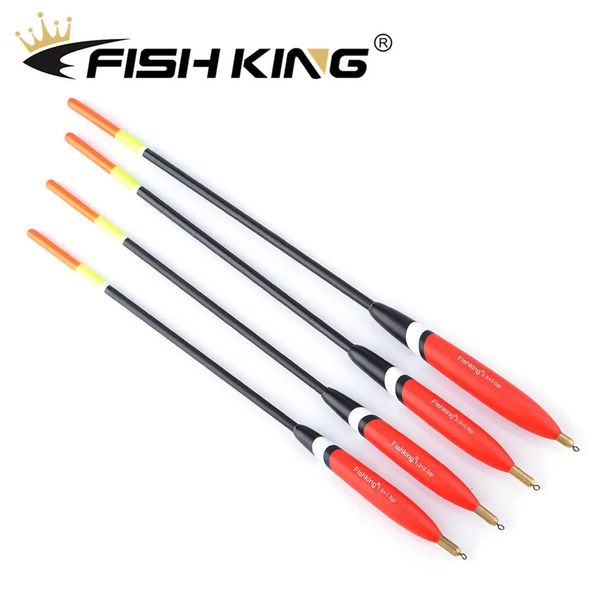 Accesorios de pesca FISH KING 4 unids/pack Barguzinsky Fir Float 1.22.0g/1.51.5g/2.02.0g/2.53.0g Balsa Bobber Cork Vertiacl Buoy Carp Fishing Float 231018