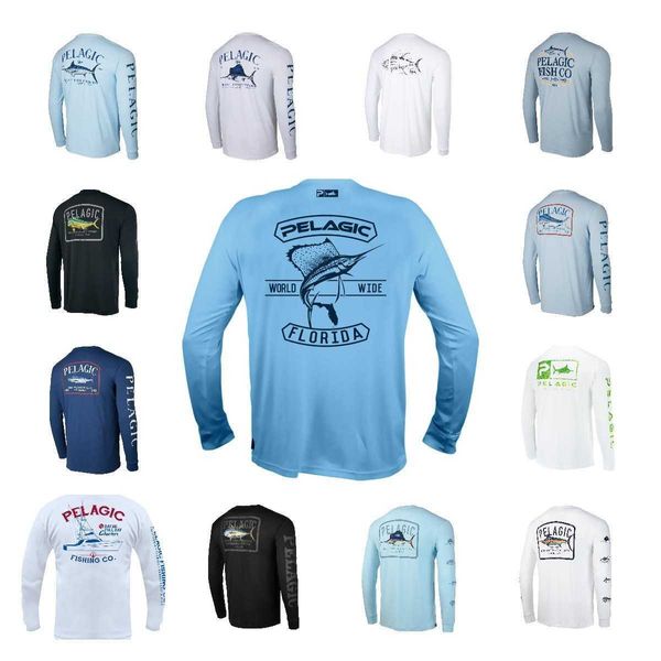 Accesorios de pesca Jersey de pesca 2023 para hombre de manga larga protección solar transpirable rendimiento camisa de pesca Camisa De Pesca verano personalizado UPF 50+ HKD230706