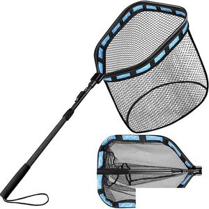 Accessoires de pêche à flottant portable portable rétractable pliant en aluminium alliage à main sac enduit de mouche à mouche à mouche à mouche