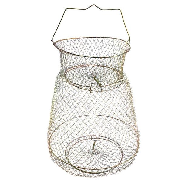 Accessoires de pêche - Pliable Portable Fil d'acier Pot Piège Filet Crabe Crawdad Cage Poisson BasketFishing