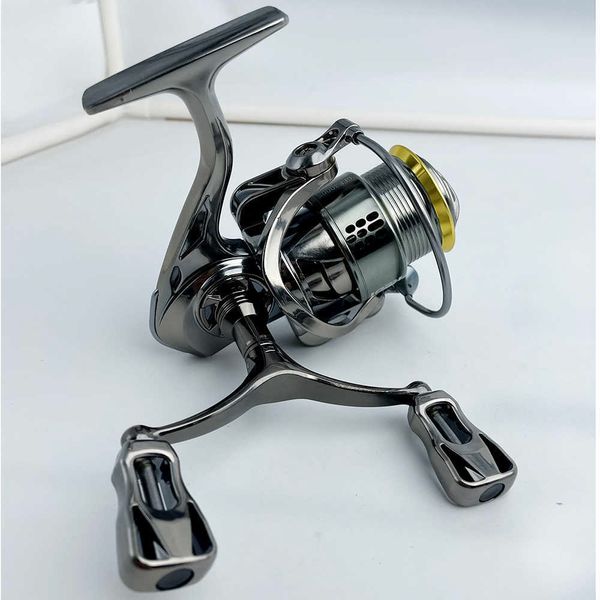 Accessoires de pêche GHOTA série 2000-3000 étanche sans soudure 5.2 1 moulinet rotatif à double poignée avec une capacité de traînée maximale de 8 kg d'engins de pêche en métal P230529