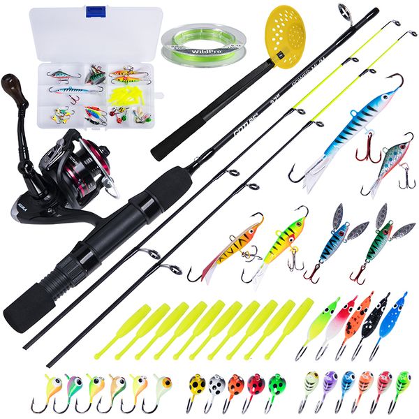 Accesorios de pesca Goture Ice Rod Reel Set Lure Balancer 100m Line Combo para trucha Bass Pike Carp Winter 230512