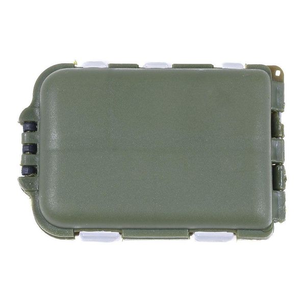 Accesorios de pesca Hengjia Green 10 Compartimiento Señuelos lindos Aparejos Caja de almacenamiento Caja Pescado con mosca Cuchara Gancho Cebo 95Mx65Mx30Mm 41G Drop Dhk2X