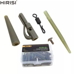 Accesorios de pesca Hirisi 40 x Copa de seguridad de la pesca CLIPS CAJA CABER RABA CONO ANTILLO CAMBIO RÁPIDO Cambio de accesorios de pesca Rig M5-1 230812