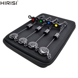 Accesorios de pesca Hirisi LED Carp Swingers Indicador de caída 4 colores en estuche con cremallera Equipo B 230803