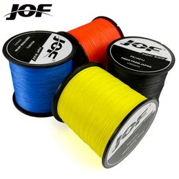 Accessoires de pêche JOF ligne de pêche 300M 8 brins ligne de pêche tressée Multifilament PE ligne 18 22 31 39 43 52 61 78 96LB P230325