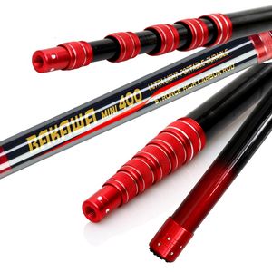 Accesorios de pesca JOSBY Red plegable Aterrizaje de peces Poste telescópico plegable 21M 30M 36M Fibra de carbono Herramientas de mosca de inmersión manual 230904