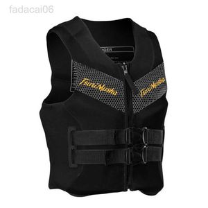 Visaccessoires Reddingsvest voor volwassenen Super Drijfvermogen Neopreen Zwemvest Surfvlot Kajak Vissen Jetski Watersport Zwemmen Reddingsvest HKD230706