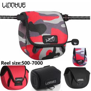 Fishing Accessories LINNHUE Portable Fishing Reel Bag Pouch Bag Waterproof Protective Case Cover For Spinning Reel Baitcasting Reel Drum Storage Bag 231013