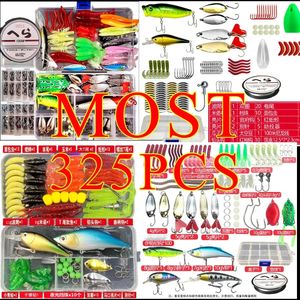 Visaccessoires Kunstaasset Zacht en hard aasset Uitrustingslaag Minnow Metalen jiglepel voor baars Snoek Crank Visgerei met doos 231030