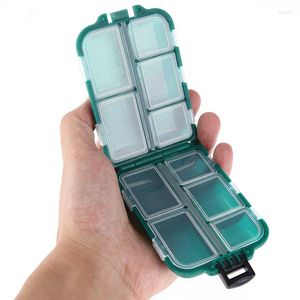 Visaccessoires Markdown Sale Fish Hook Storage Box 10 Grid Plastic Container Ash5 Waden Tackle Gear Tool Organisatoren