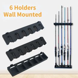 Vissen Accessoires Mavllos Wall Mount Hengel Houder 6 Rekken Horizontale Verticale Staven Tekort Modulaire Garage Inclusief Schroeven 230807