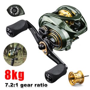 Accessoires de pêche Max Drag 8KG Baitcasting Reel 6.3 1 Ratio Gear Metal Fishing Reel Brake System Metal Line Cup Accessoires de pêche pour l'eau salée 230725