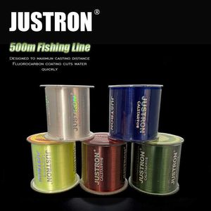 Accessoires de pêche Nouveau 500m 4-36LB Fluorocarbone Super Strong Nylon Ligne de pêche Monofilament Abrasion Nylon Ligne de pêche Camping en plein air P230325