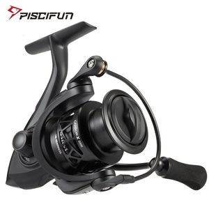 Accessoires de pêche Piscifun Carbon X Spinning Reel Light à 162G 5.2 1/62 1 Rapport de vitesse 11 BB 1000 2000 3000 4000 Bobine de pêche en eau salée 230812