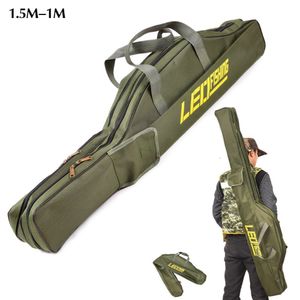 Fishing Accessories Portable Foldable Fishing Rod Fish Pole Tools Storage Bag Case 230506