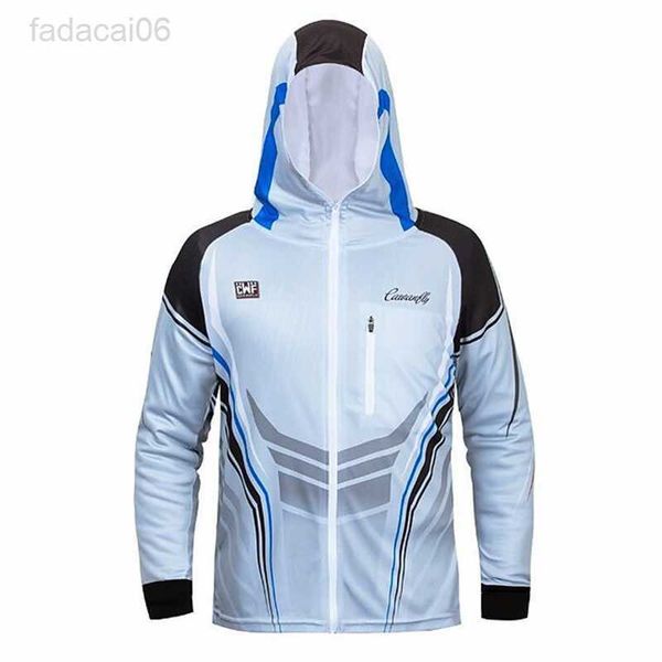 Accessoires de pêche été à manches longues anti-UV confortables maillots de sublimation pour hommes vêtements de pêche de haute qualité sweat à capuche de pêche HKD230706