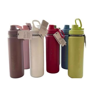 Accesorios de pesca con logotipo Diseñador Botellas de agua Taza termo de acero inoxidable Hervidor Tubo recto Parejas masculinas y femeninas Regalo Y Dh1Zb