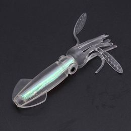 Visas siliconen zachte lokaas lumineuze kleurrijke inktvis 10cm8g wobblers baits levensecht kunstmatige octopus gloed tackle