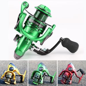 Moulinet de pêche Spinning Reel Full Metal Fish Feeder Mlinete Bobines 13 + 1BB 5.5: 1 Baitcasting Sea Rock Bait FishingWheel