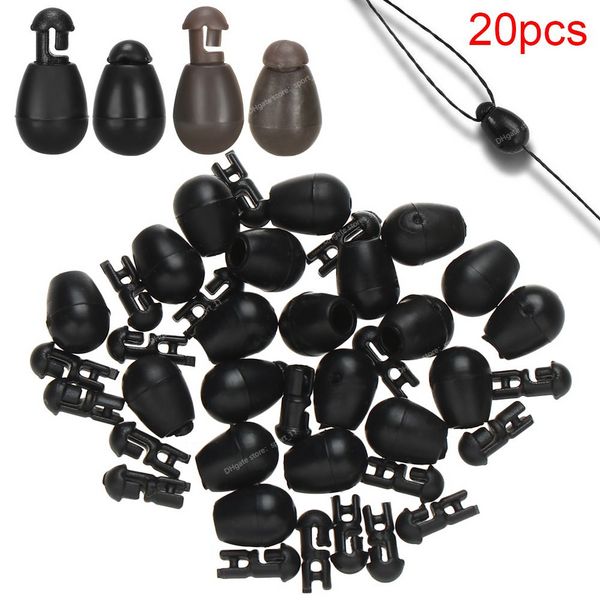 20pcs perles à changement rapide Carpe Terminal Terminal Méthode d'alimentation outils de pêche des outils de pêche des pêches Pesca Iscas accessoires de pêche de pêche outils