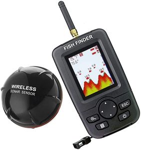 Vissen Geschenken Draagbare Draadloze Castable Fishfinder Bobber voor Kajak Boot Kano Gemakkelijk te gebruiken Lezen op scherm Diepteweergave 240104