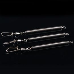 Hameçons de pêche 10 pièces/paquet, tige Anti-morsure, tête de fil de mer Luya avec boucle, corde rotative