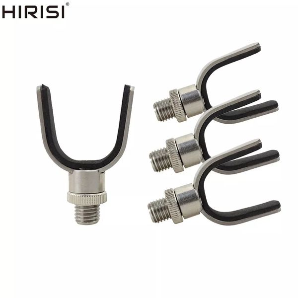 Hameçons de pêche 4 x carpe canne à pêche pod tête de repos supports en acier inoxydable pour bâtons de banque buzz bar outils d'attirail 230607