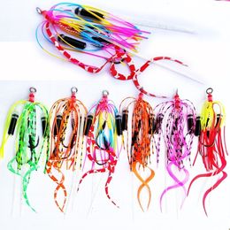 Vishaken 5 -stks/Lot snapper rok siliconenrok met bel rubberen jig rok haken jigging haak zeevishaak jig kophulp haak 230516