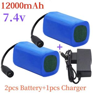 Hameçons de pêche 74V 12000mAh 9600mAh 5200mAh Chargeur de batterie rechargeable Télécommande Fish Finder Bait Boat Parts Equipment 230608