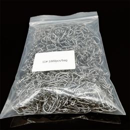 Vishaken Circle Sale by Bulk 1000 stuks/Lot Eyed Jig 3# -15# Barbed Fishhooks Accessoires Groothandel 221026