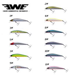 Vishaken Ewe Chopper Lure 70 90 105mm lange S Suspended Minnow 6 5G 9G 11G Artificial Wobbler Fixed Gear Sea Bass Hard Aas 230520