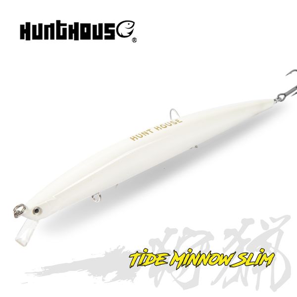 Hameçons de pêche Hunthouse Slim Minnow 175mm 148mm flottant Wobble Flyer Leurre Dur Appât eau salée ABS Plastique Pour Seabass 230221
